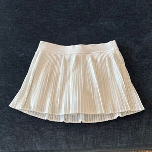 Lululemon White Pleated Skirt